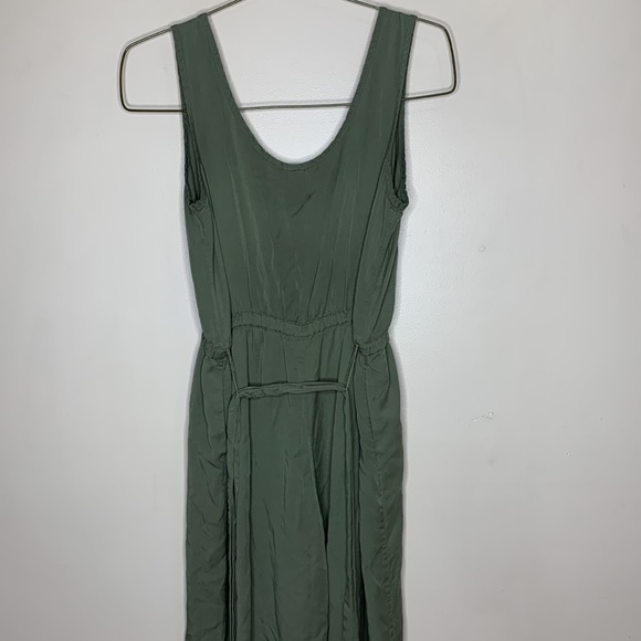 GAP |  Green Sleeveless Cinch Waist Cropped Jumper | Wide Leg Tie Waist Outfit - Picture 6 of 11
